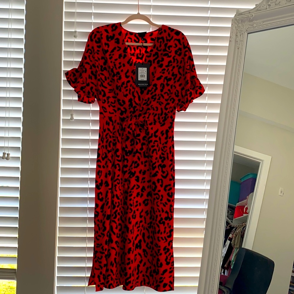 Target red cheetah dress